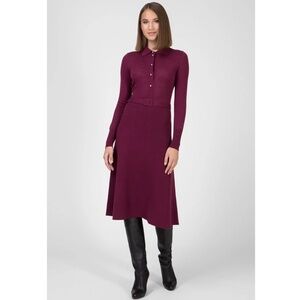 NWT Tommy Hilfiger x Zendaya Burgundy Long Sleeves Knit Sweater Dress Size 4